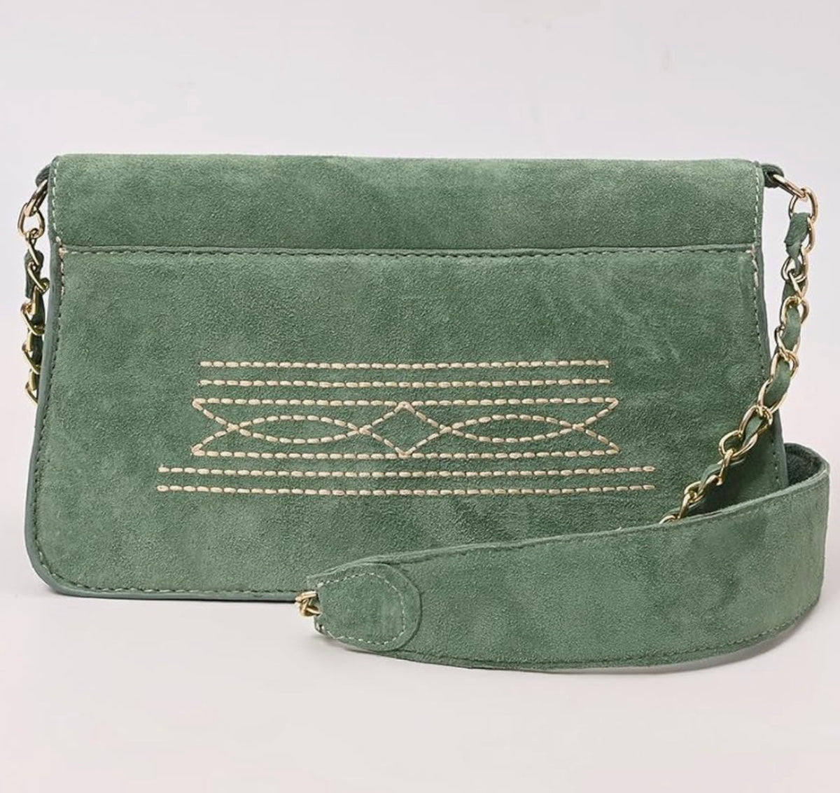 The Western Stitch Bag In Green