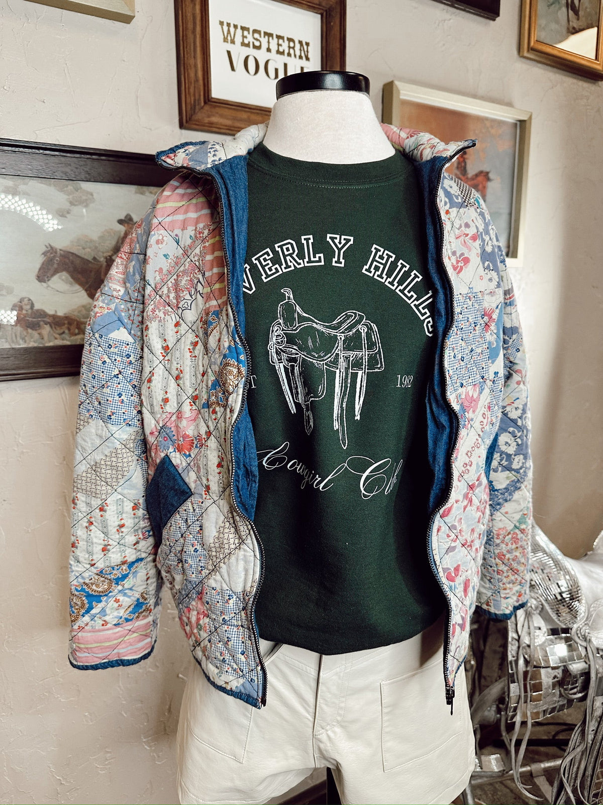  The Tasha Polizzi Floral Quilted Jacket