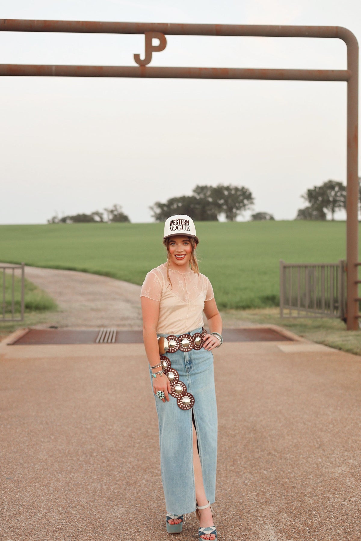  The Devers Denim Skirt