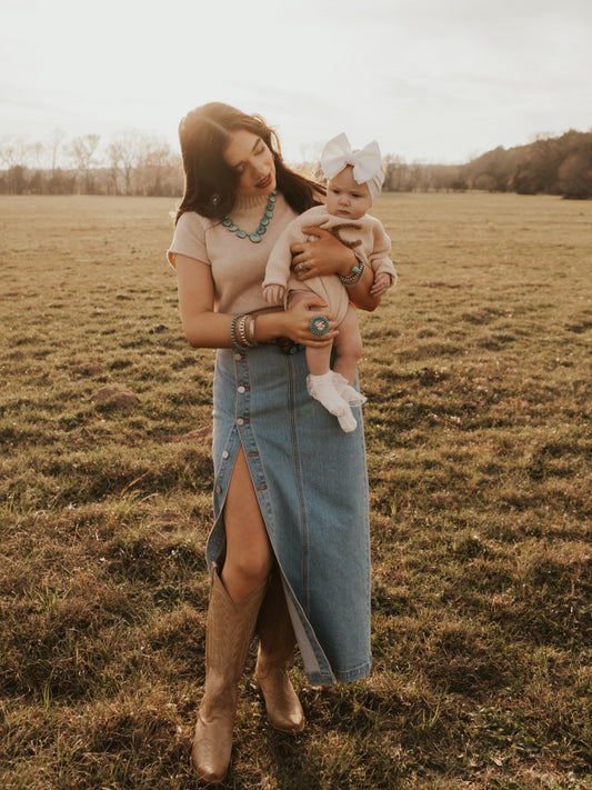  The Collins Denim Skirt
