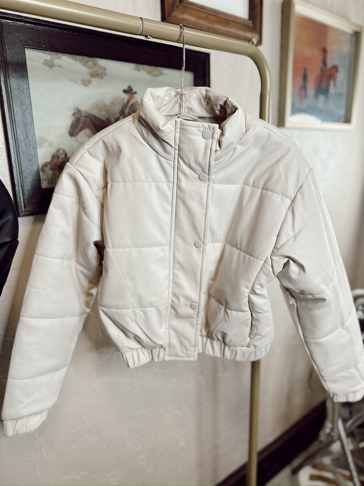  The Phoenix Puffer Jacket In Cream