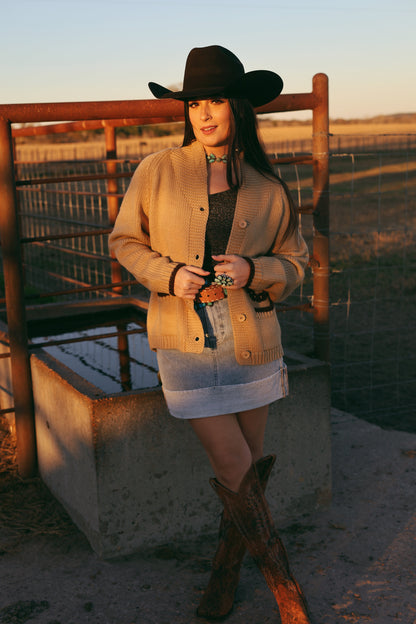  The Varsity Chunky Horse Cardigan