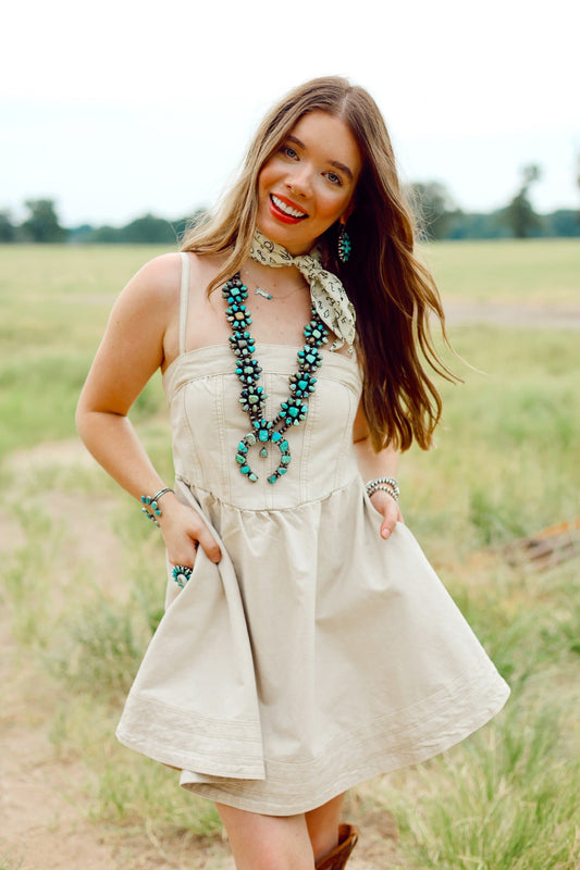  Waskom Dress In Ecru-Small