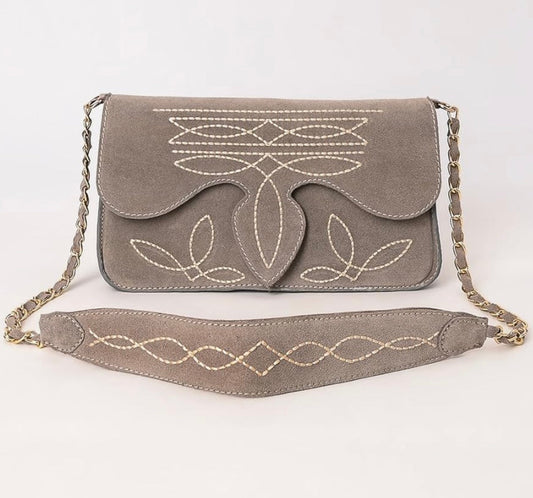  The Western Stitch Bag In Gray