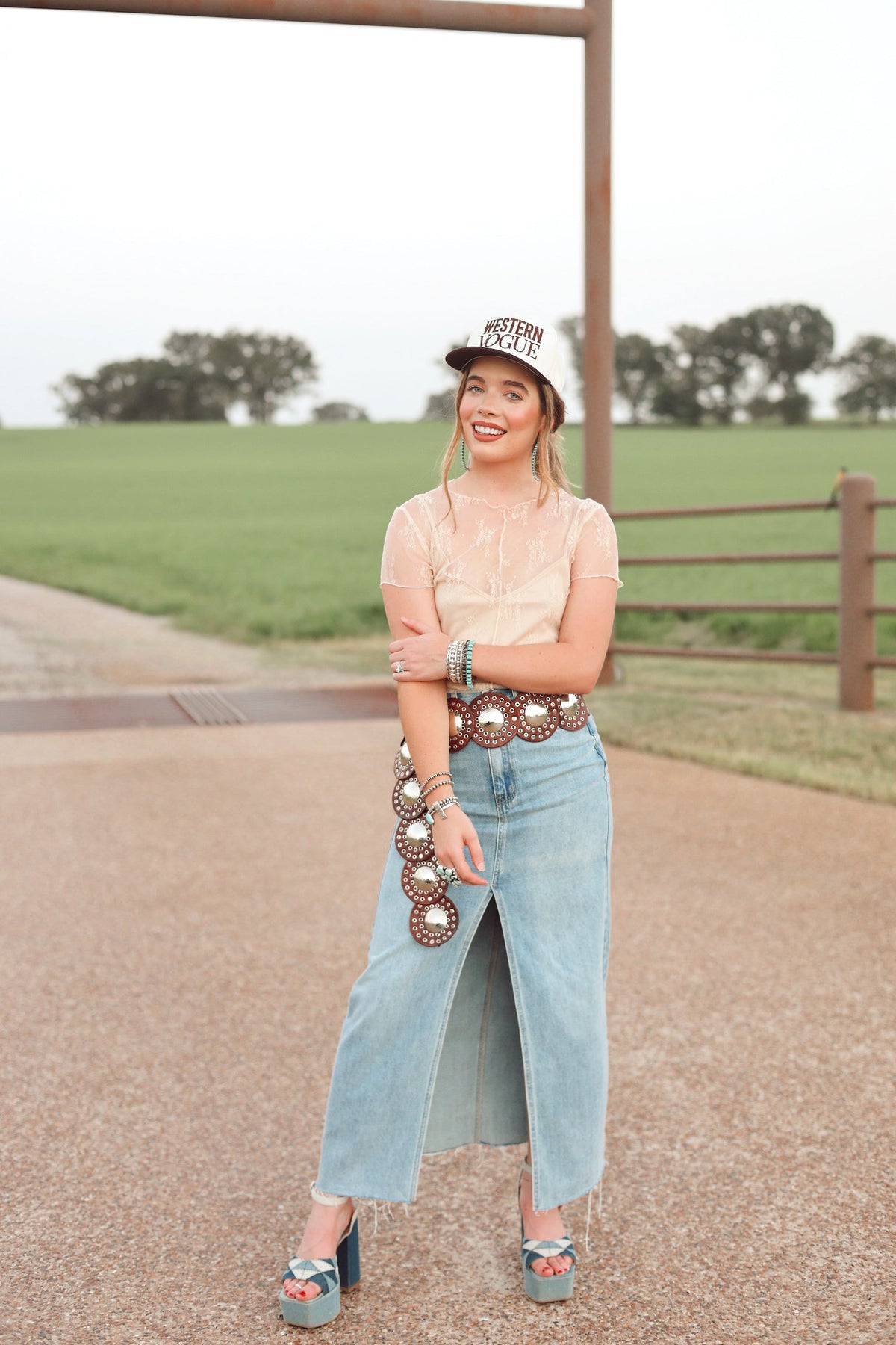  The Devers Denim Skirt