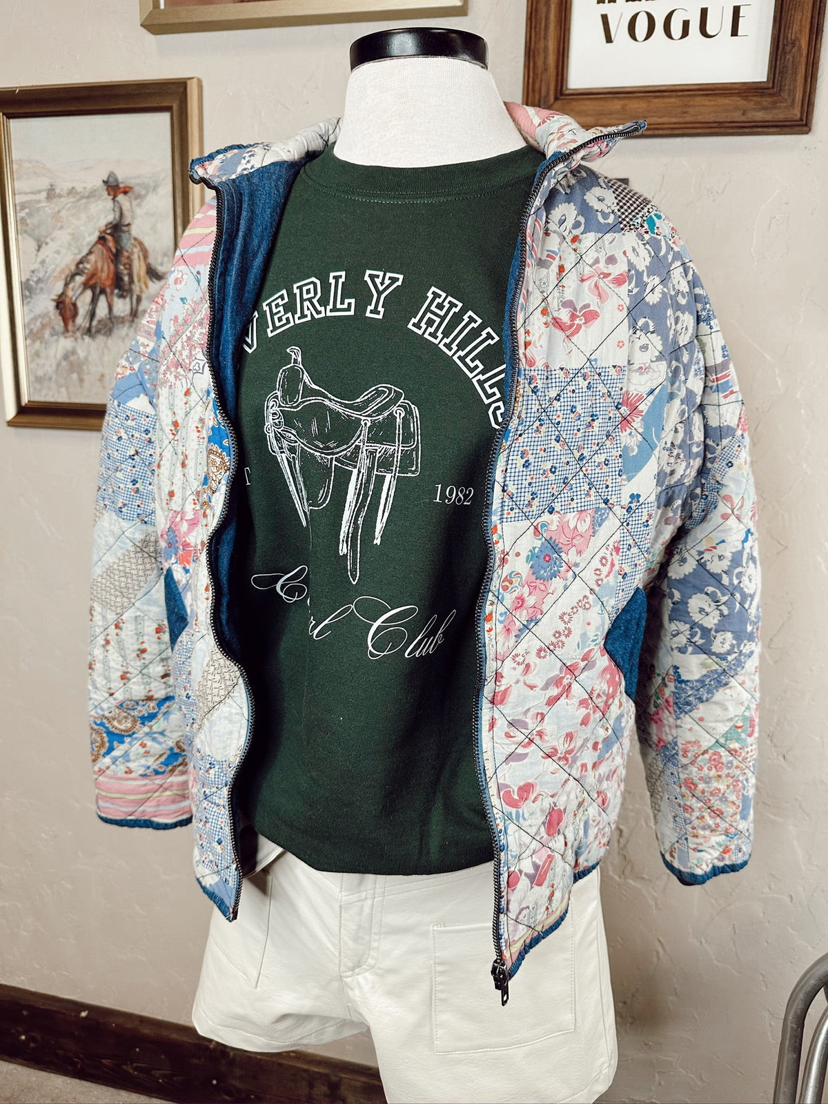  The Tasha Polizzi Floral Quilted Jacket