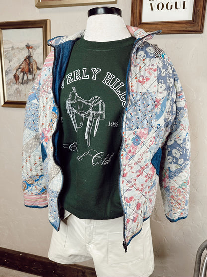  The Tasha Polizzi Floral Quilted Jacket