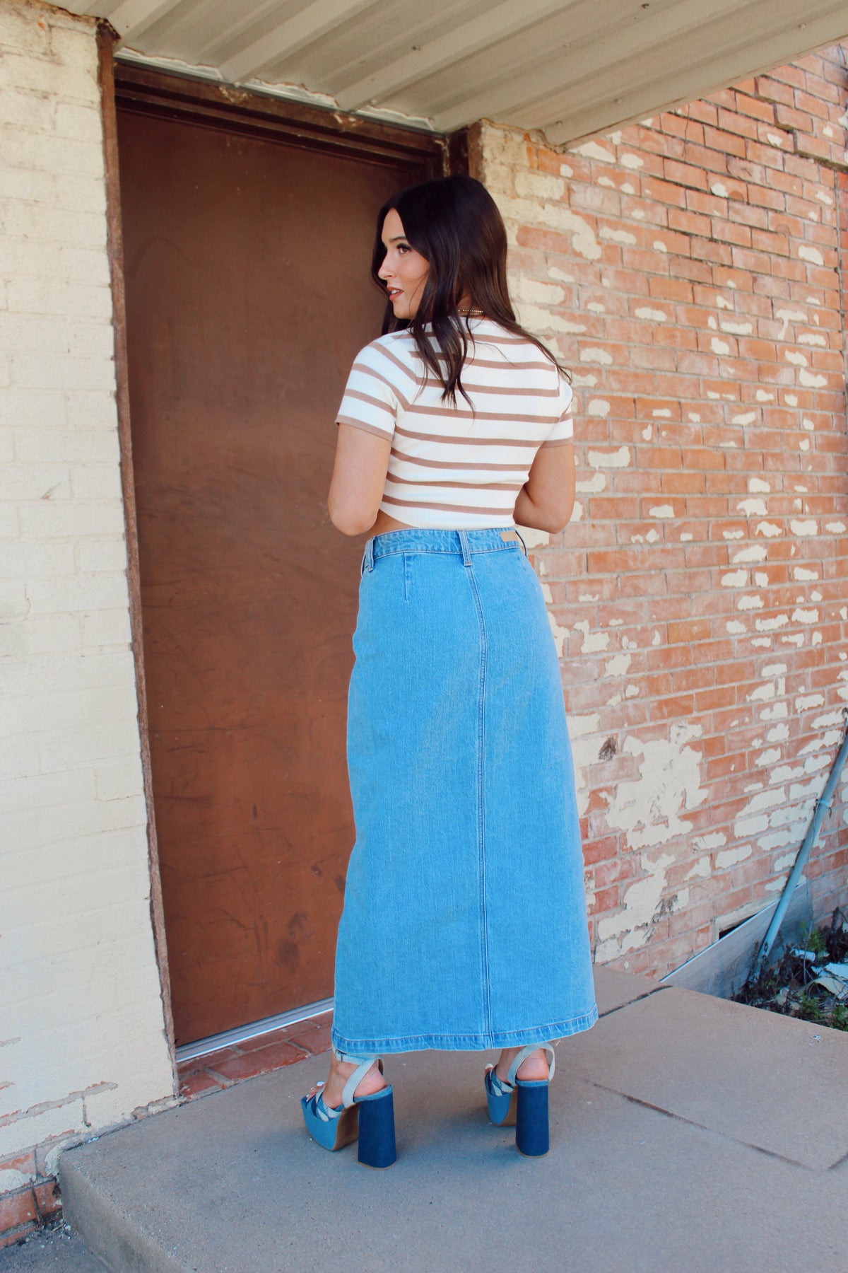  The Collins Denim Skirt