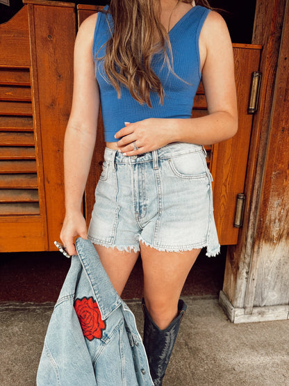  The Sofie Mom Shorts-Large