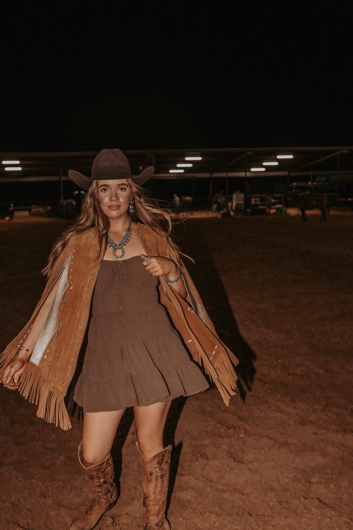  The Bright Lights Metallic Cape