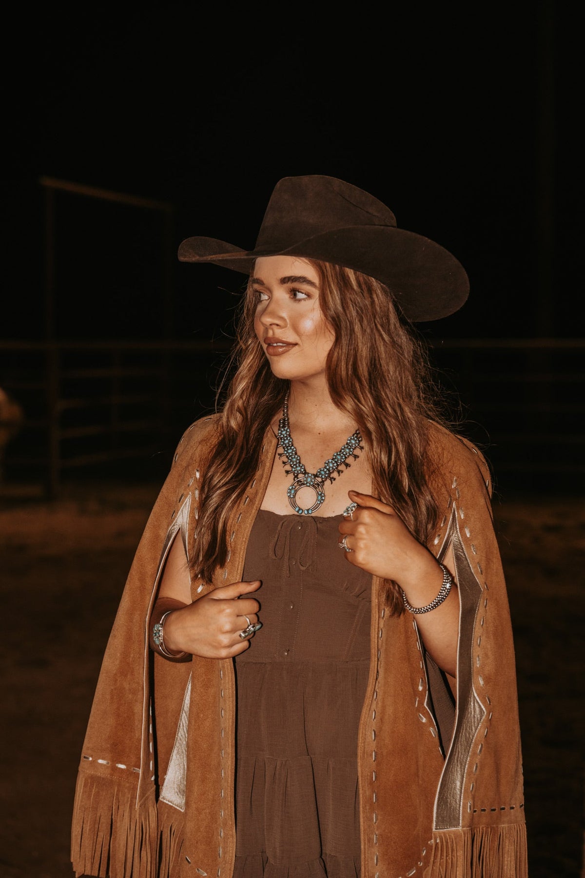  The Bright Lights Metallic Cape