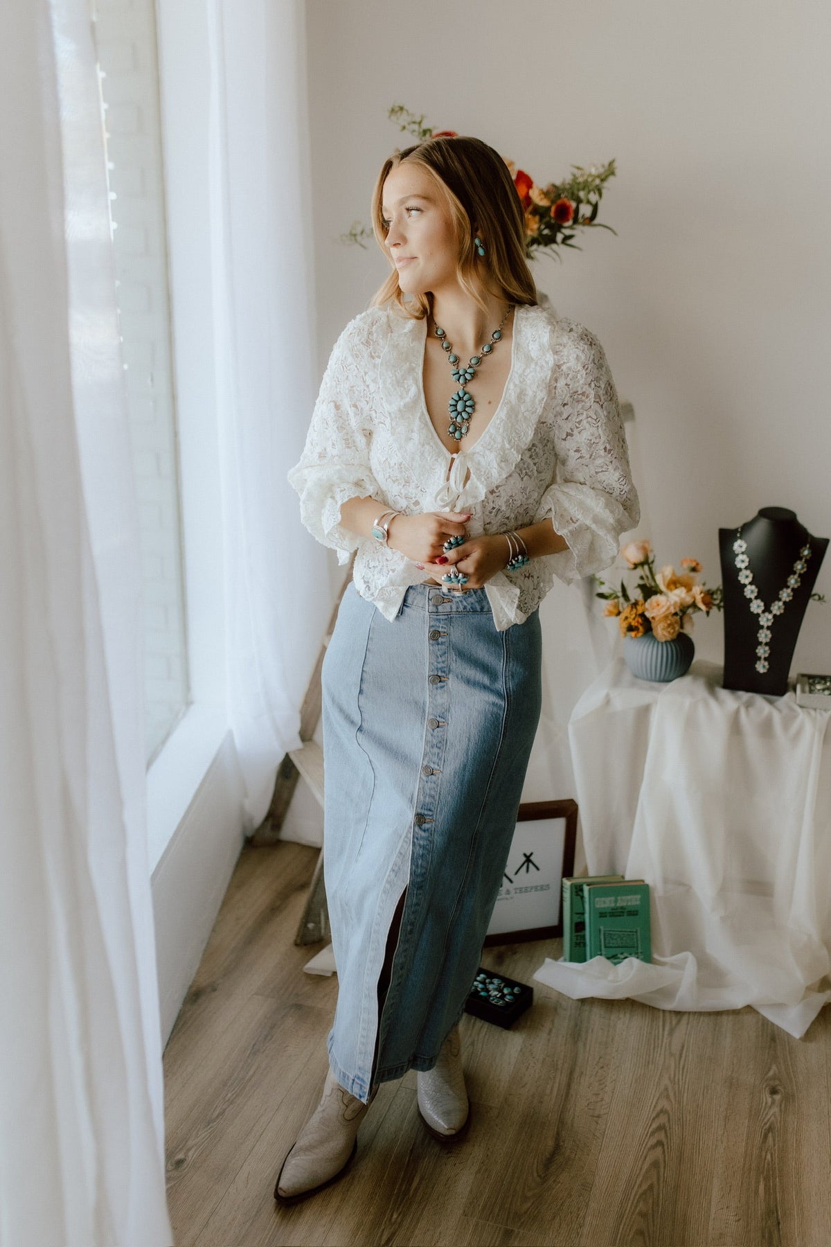  The Collins Denim Skirt