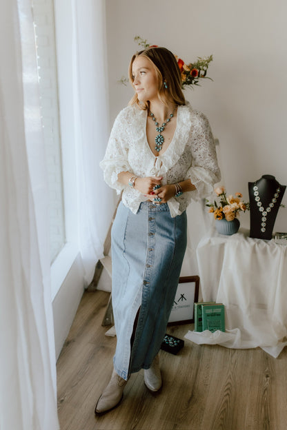  The Collins Denim Skirt