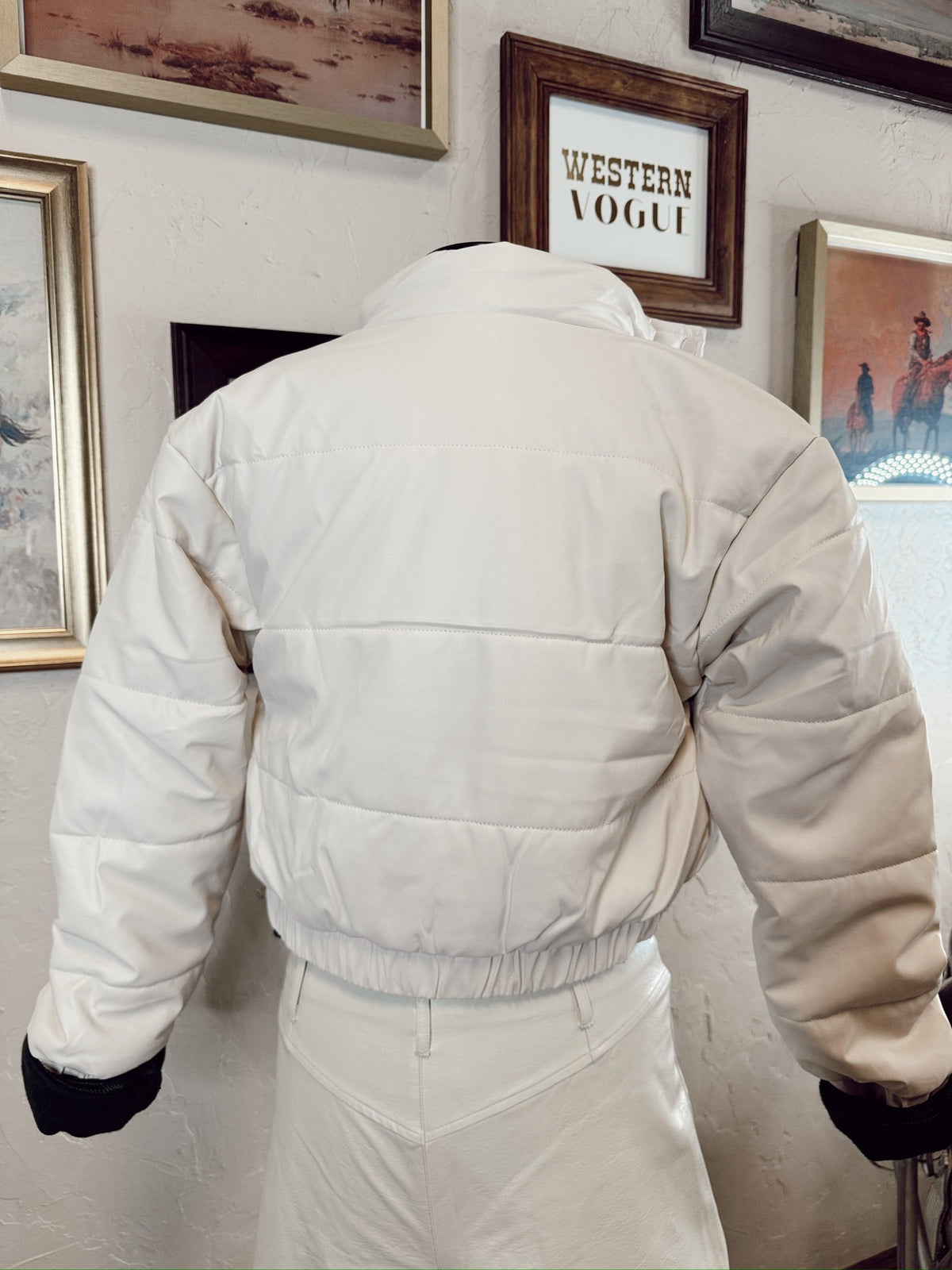  The Phoenix Puffer Jacket In Cream