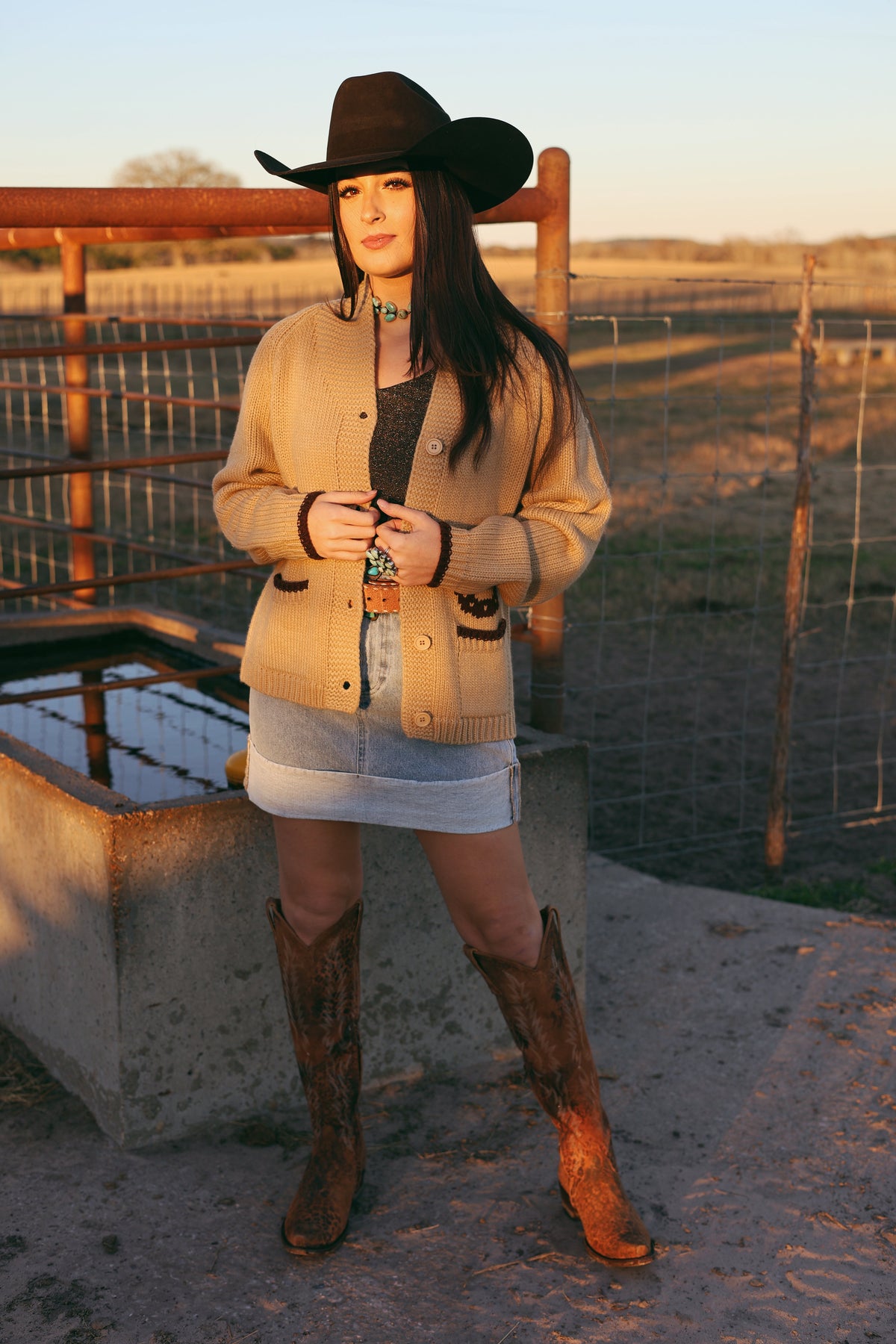  The Varsity Chunky Horse Cardigan