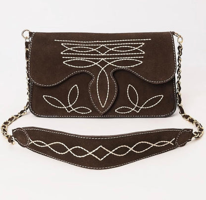  The Western Stitch Bag In Chocolate