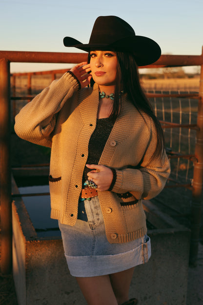  The Varsity Chunky Horse Cardigan