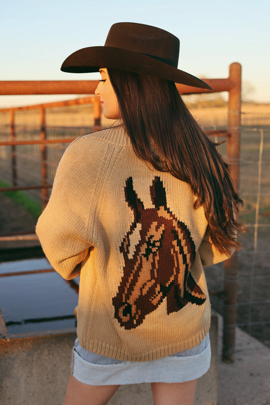  The Varsity Chunky Horse Cardigan