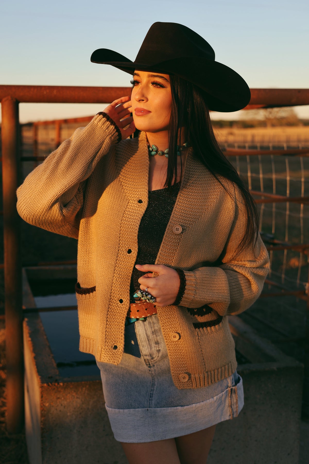  The Varsity Chunky Horse Cardigan