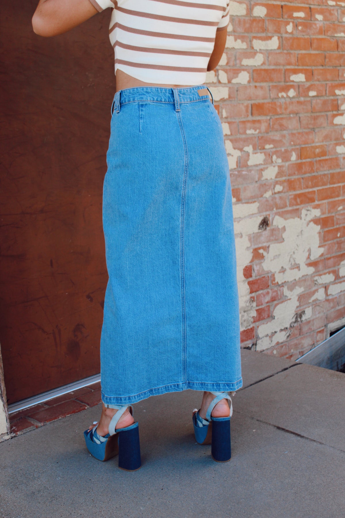  The Collins Denim Skirt