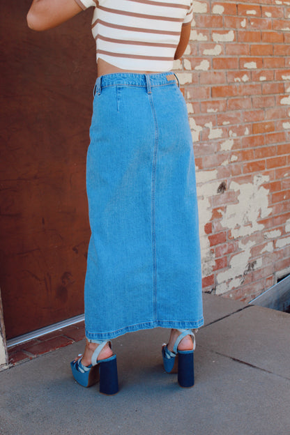  The Collins Denim Skirt