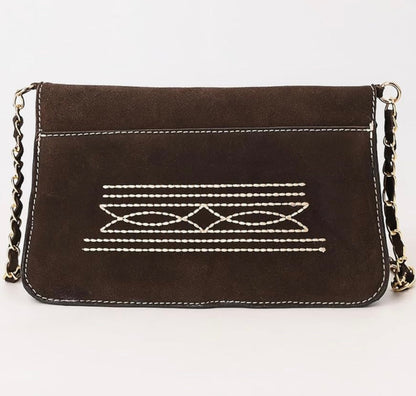  The Western Stitch Bag In Chocolate
