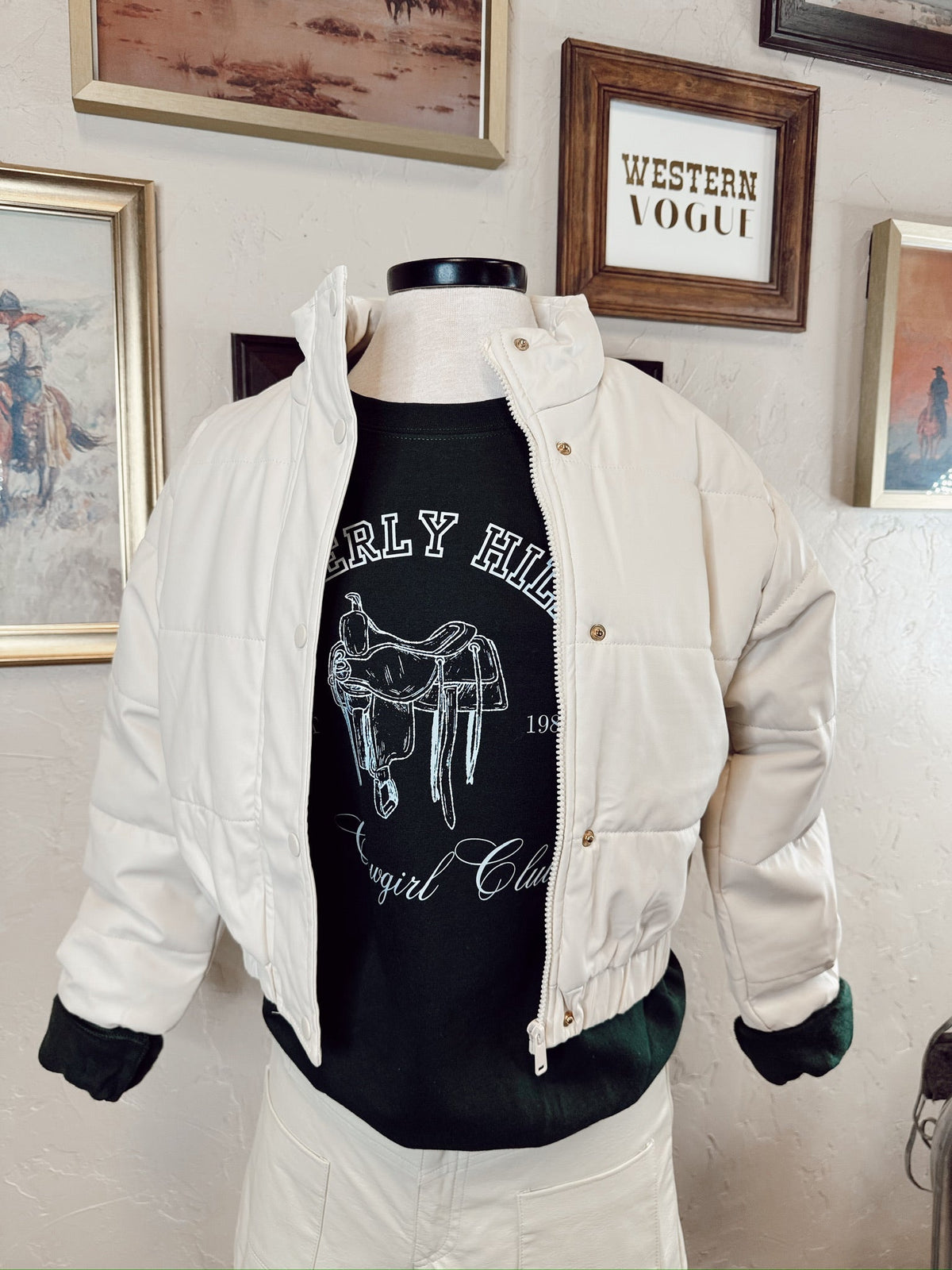  The Phoenix Puffer Jacket In Cream