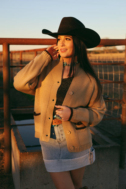  The Varsity Chunky Horse Cardigan