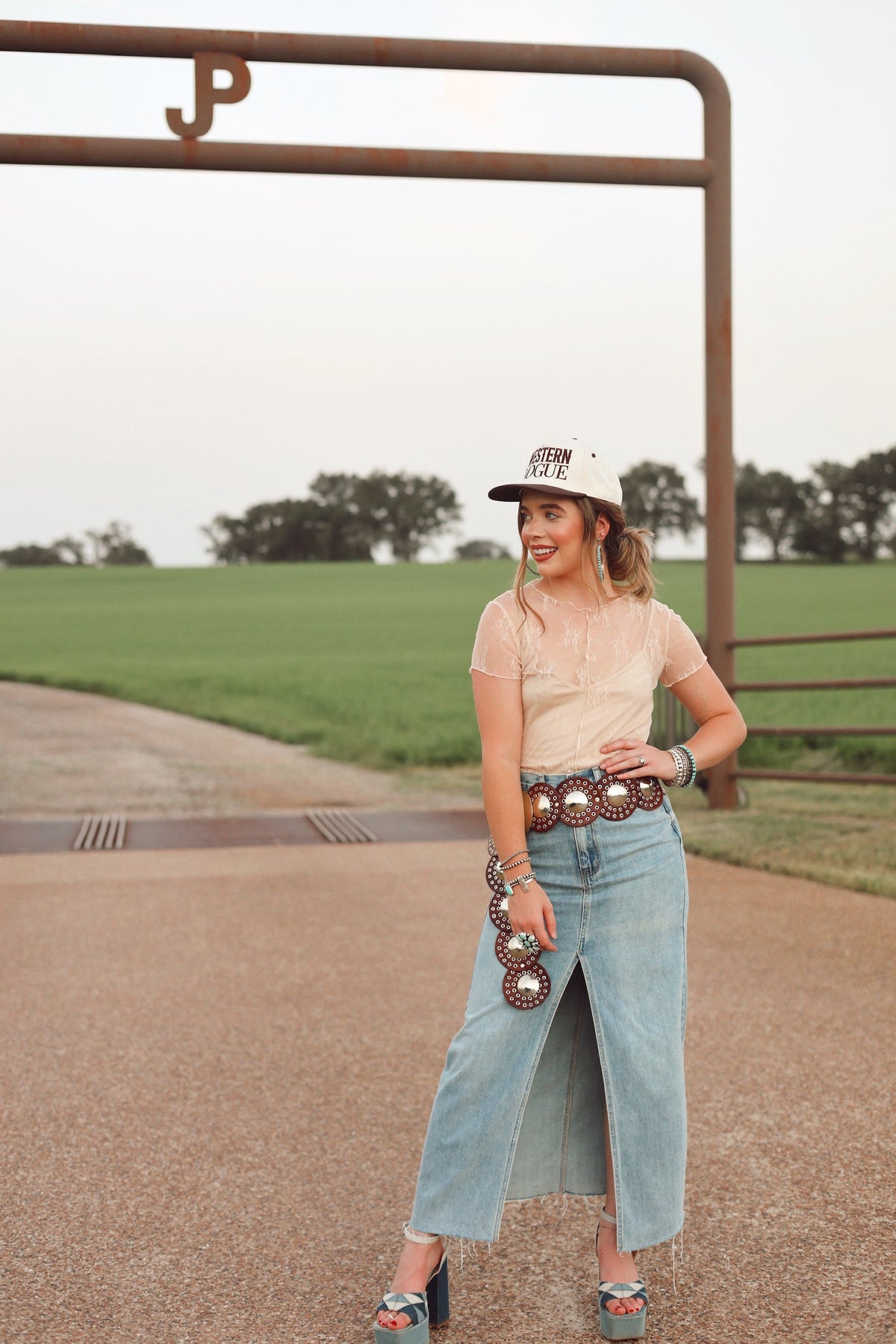  The Devers Denim Skirt